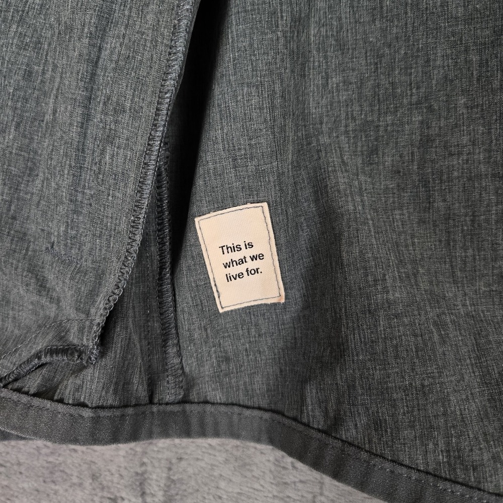 Vuori Outdoor Trainer Jacket Mens Small Gray Running Shell Hoody Hoodie Full Zip - Picture 4 of 9